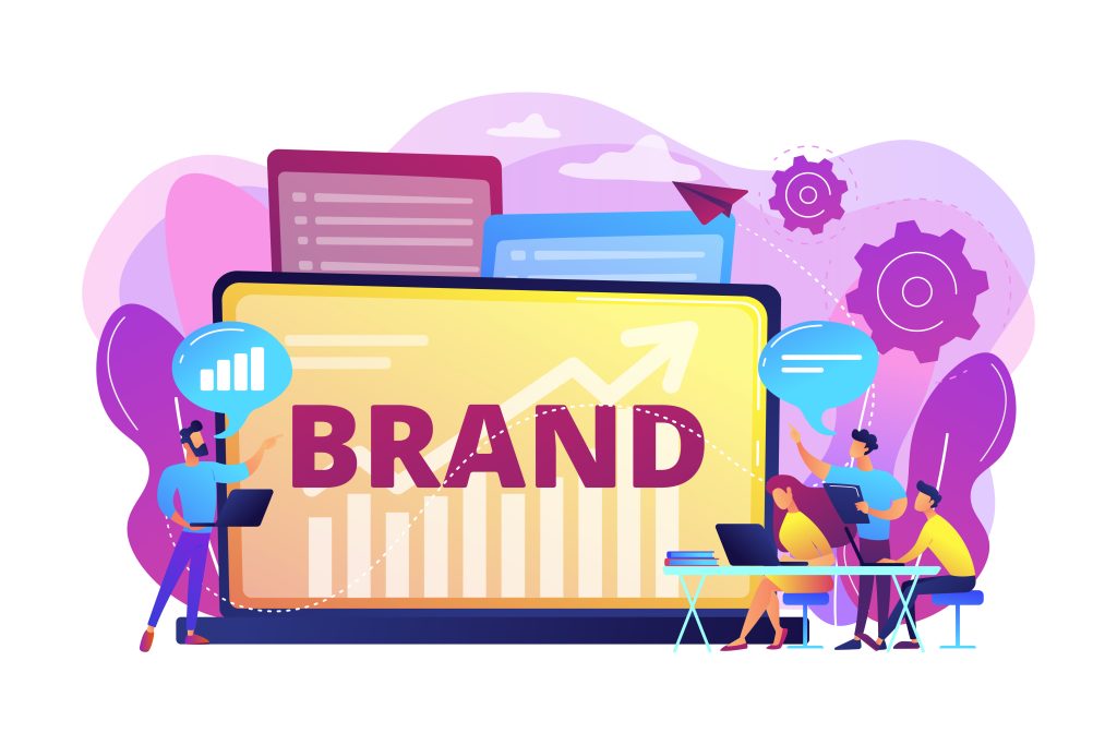 This is a vector image for the blog How digital marketing is adding value to business regarding the topic Enhancing brand visibility and reach